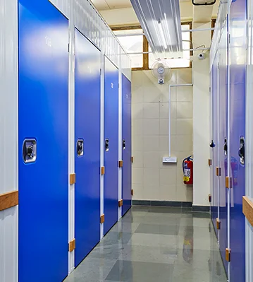 Space Valet Sewri - small blue locker units