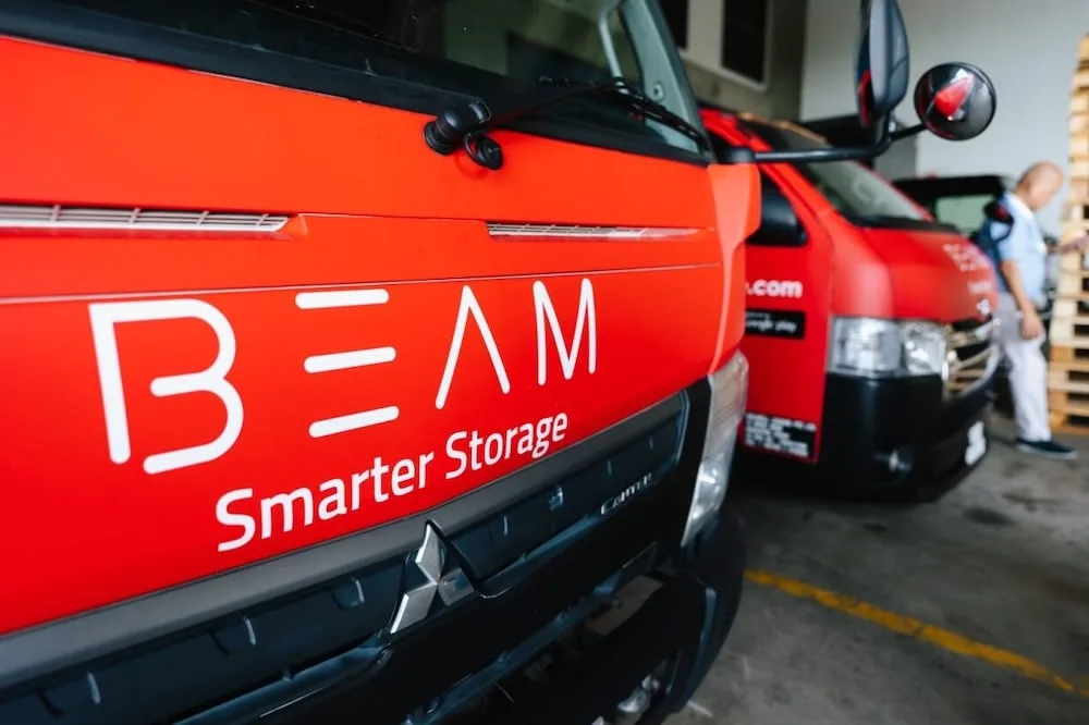 BEAM Smarter Storage delivery truck