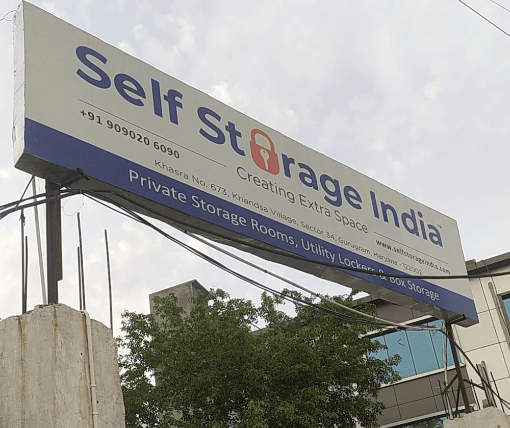 Self Storage India Gurugram signage