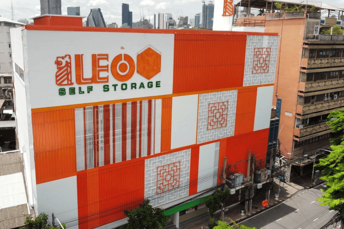 LEO Self Storage Chinatown exterior aerial view